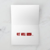 Krijg snel goed grappige appel dokter kaart (Binnen)