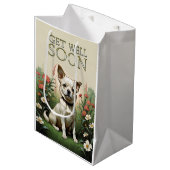 Krijg snel goed hond medium cadeauzakje (Voorkant Gekanteld)