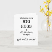 Krijg snel goed Kaart, grappig, sarcastisch Kaart (Gele Bloem)