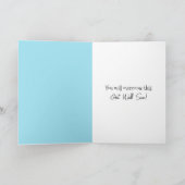 Krijg snel goed Kat In Pyjama Kaart (Binnen)