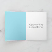 Krijg snel goed Kat In Pyjama Kaart (Binnen)