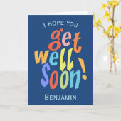 Krijg snel goed kleurrijke typografische kaart (Gele Bloem)