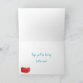 Krijg snel goed Missy Mouse ziek in bed Kaart (Binnen)