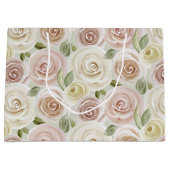 Krijg snel goed Roos patroon Groot Cadeauzakje (Voorkant)