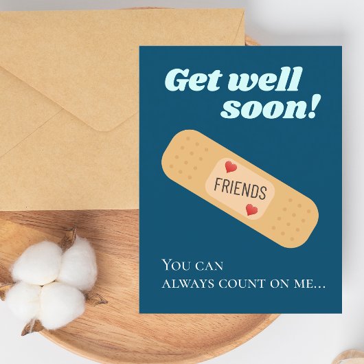 Krijg snel goed Vrienden Briefkaart