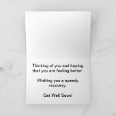 Krijg snel goed Zonnebloemen Kaart (Binnen)