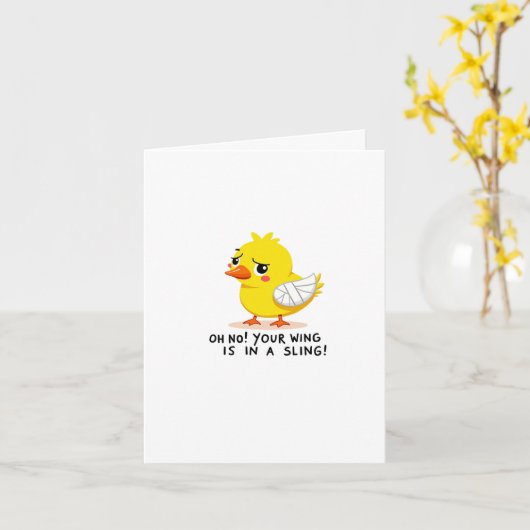 Krijg snel Kaart voor gebroken arm Kaart (Gele Bloem)