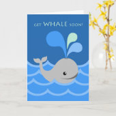 Krijg snel walvis, word gezond, voel je beter, Sch Kaart (Gele Bloem)