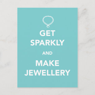 Krijg Sparkly en maak sieraden Briefkaart