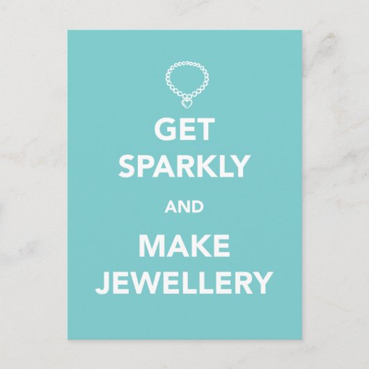 Krijg Sparkly en maak sieraden Briefkaart (Voorkant)