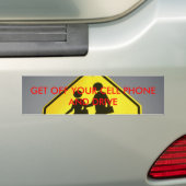 KRIJG UW CELTELEFOON UIT EN RIJF BUMPERSTICKER (Op auto)