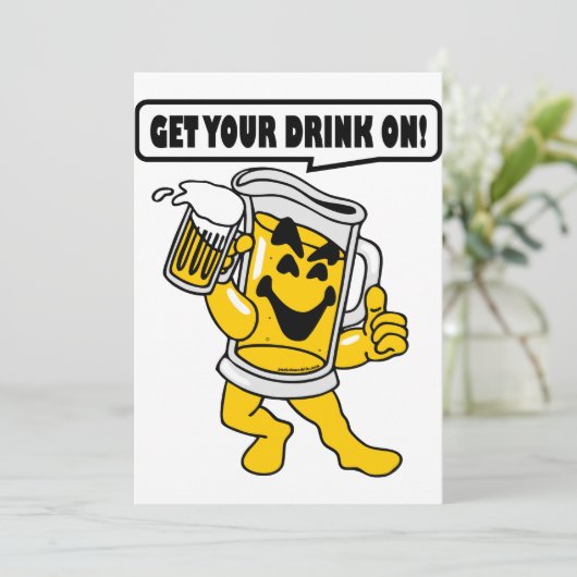 KRIJG UW DRINK AAN (Staand voorkant)