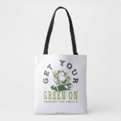 Krijg uw groene op Fun Frog Eco-Friendly Tote Bag (Voorkant)