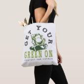 Krijg uw groene op Fun Frog Eco-vriendelijke offer Tote Bag (Dichtbij)