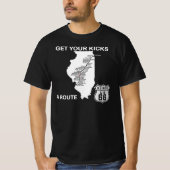 Krijg uw kaarten op Illinois Route 66 T-shirt (Voorkant)