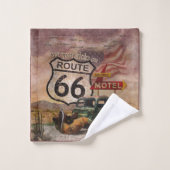 Krijg uw Kicks op Route 66 Bad Handdoek (Wasdoekje)