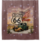 Krijg uw Kicks op Route 66 Douchegordijn (Voorkant)