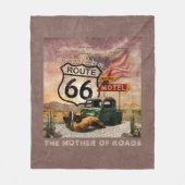 Krijg uw Kicks op Route 66 Fleece Deken (Voorkant)