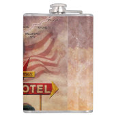 Krijg uw Kicks op Route 66 Heupfles (Achterkant)