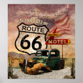 Krijg uw Kicks op Route 66 Poster (Voorkant)