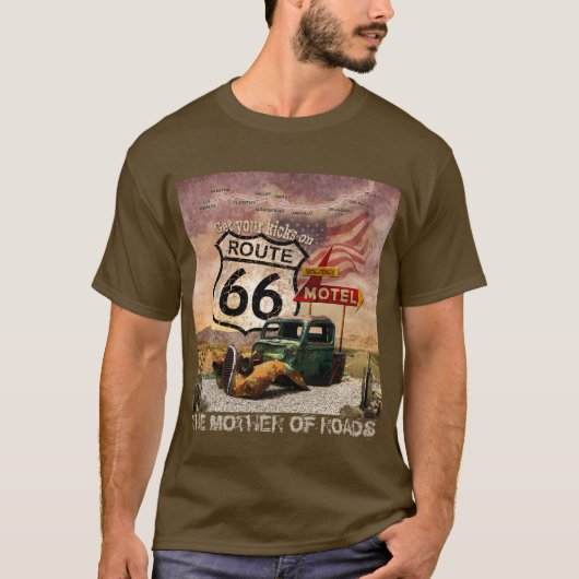Krijg uw Kicks op Route 66 T-shirt (Voorkant)