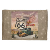 Krijg uw Kikken op Route 66 reversibel Kussensloop (Achterkant-Links)