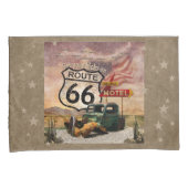 Krijg uw Kikken op Route 66 reversibel Kussensloop (Voorkant-Rechts)
