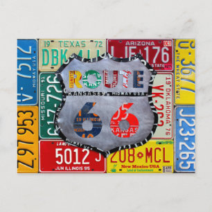 Krijg uw pictogrammen op route 66 de Kunst van het Briefkaart