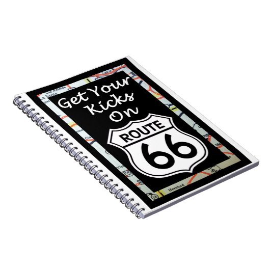 Krijg uw pictogrammen op route 66 met kaart notitieboek (Rechterzijde)
