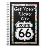 Krijg uw pictogrammen op route 66 met kaart notitieboek (Voorkant)