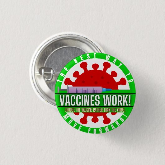KRIJG VACCINATED PERSONAL CAMPAIGN BUTTON (Voorkant /achterkant)