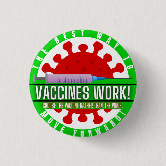 KRIJG VACCINATED PERSONAL CAMPAIGN BUTTON