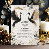 Krijg veer rustieke Aziatische Sky Cloud Crane bru Kaart