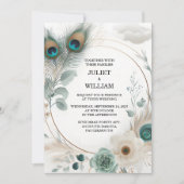 Krijg veer rustieke Aziatische Sky Cloud Peacock b Kaart (Voorkant)