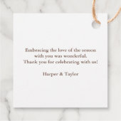 Krijg Verliefd op Rustieke Elegante Pompoen Bedankjes Labels (Achterkant)