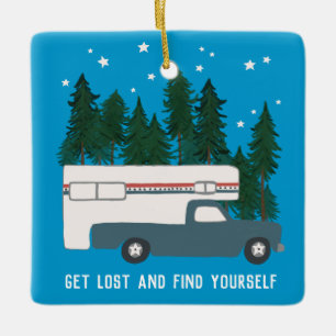 KRIJG VERLIES EN VIND UW EZELF RVing van de Camper Keramisch Ornament