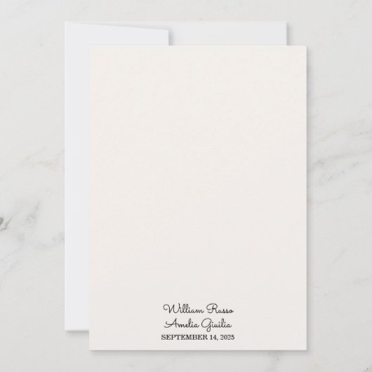 Krijg Vliegticket Paspoort Boarding Pass Bruiloft Kaart (Achterkant)