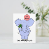 Krijg Wellephant Briefkaart (Staand voorkant)