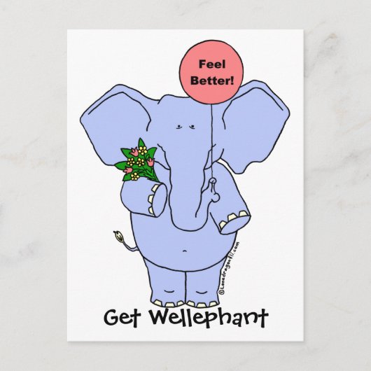 Krijg Wellephant Briefkaart (Voorkant)