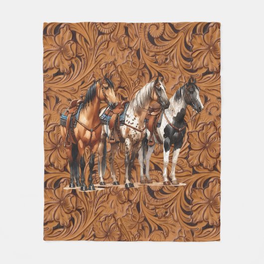 Krijg western fleece deken (Voorkant)