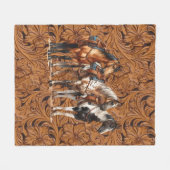 Krijg western fleece deken (Voorkant (Horizontaal))