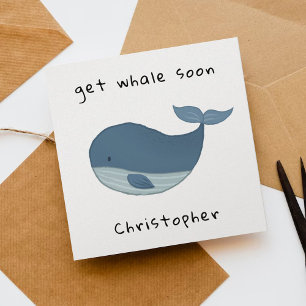 Krijg Whale Soon Kaart Schattigee Walvis Kaart