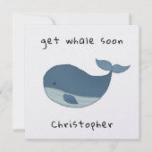 Krijg Whale Soon Kaart Schattigee Walvis Kaart (Voorkant)