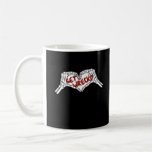 Krijg Wrecked Skeleton Hand Heart Classic Koffiemok