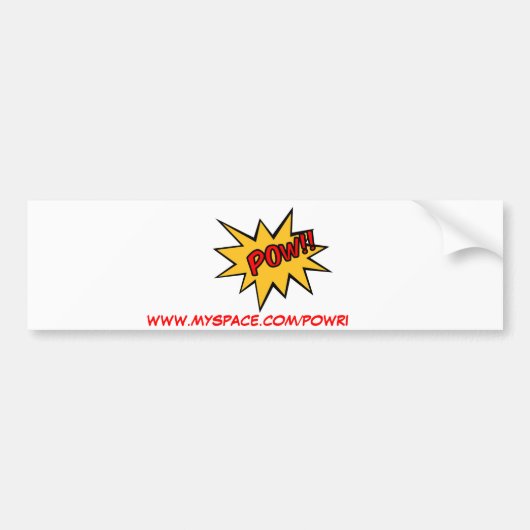 Krijg, WWW.MYSPACE.COM/POWRI Bumpersticker (Voorkant)