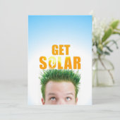 Krijg zonne-energiebesparing op Briefkaart thuis (Staand voorkant)