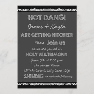 Krijgen Gehechte Rustieke Chalkboard Country Weddi Kaart