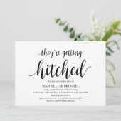 Krijgen gehuurd Bruids douche Uitnodiging kaarten (Staand voorkant)