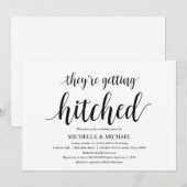 Krijgen gehuurd Bruids douche Uitnodiging kaarten (Voorkant / Achterkant)