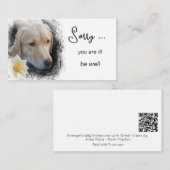 *~* KRIJGEN GOED AP62 Dog Flower Flat Note Kaart Notitiekaartje (Voorkant / Achterkant)